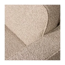 vtwonen Fauteuils|Lazy Draaifauteuil bouclé naturel