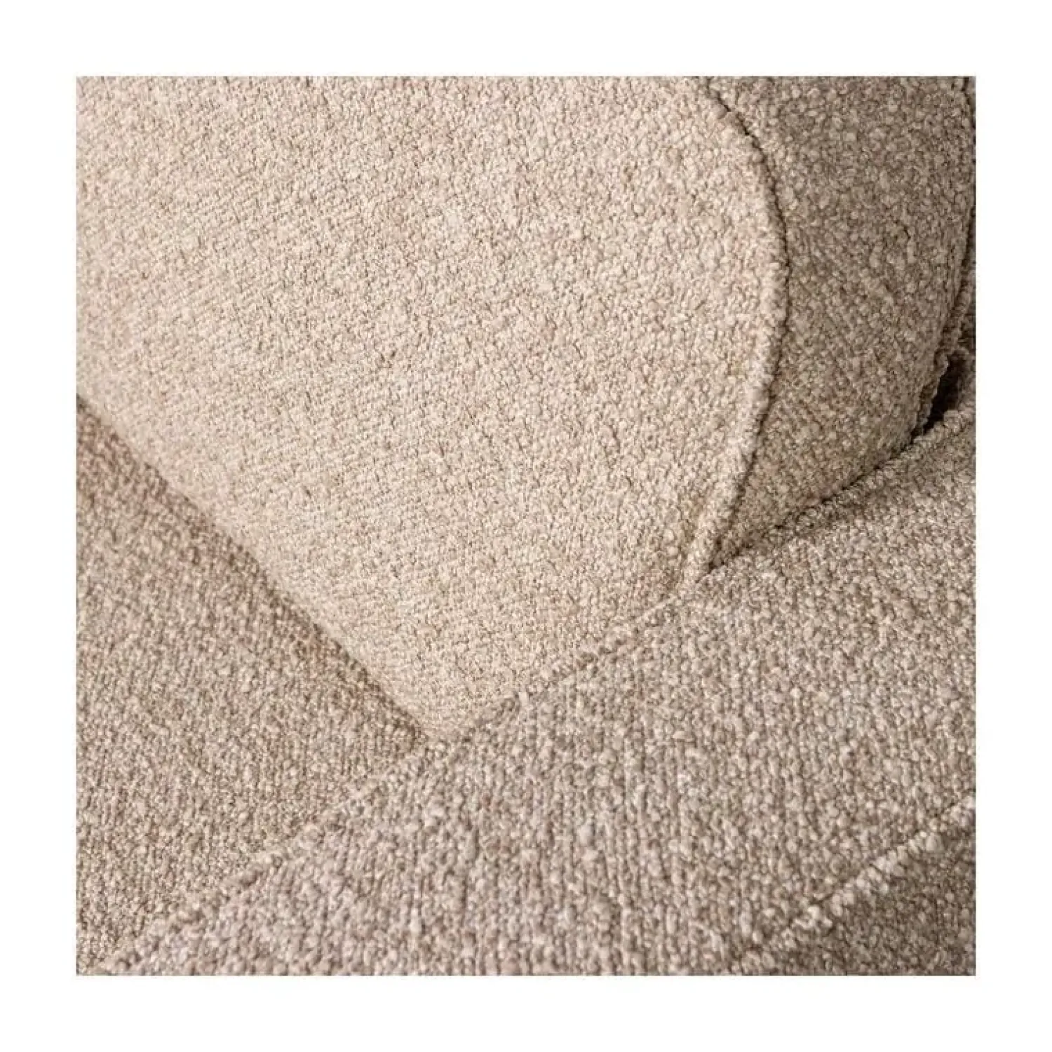 vtwonen Fauteuils|Lazy Draaifauteuil bouclé naturel