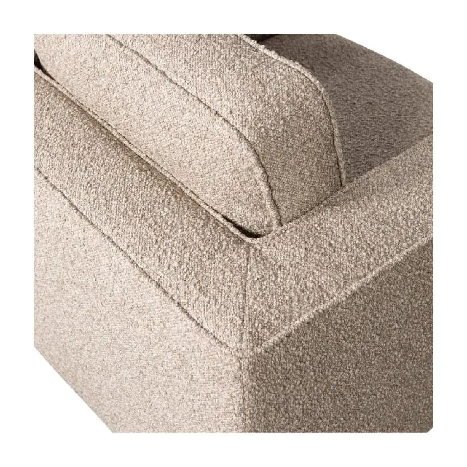 vtwonen Fauteuils|Lazy Draaifauteuil bouclé naturel