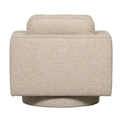 vtwonen Fauteuils|Lazy Draaifauteuil bouclé naturel