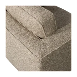 vtwonen Fauteuils|Lazy Draaifauteuil bouclé zand