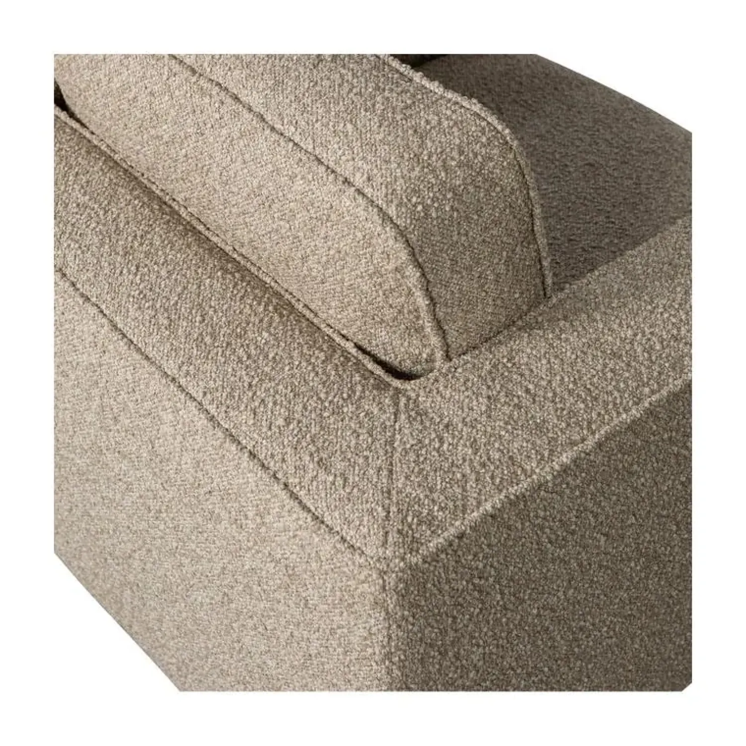 vtwonen Fauteuils|Lazy Draaifauteuil bouclé zand