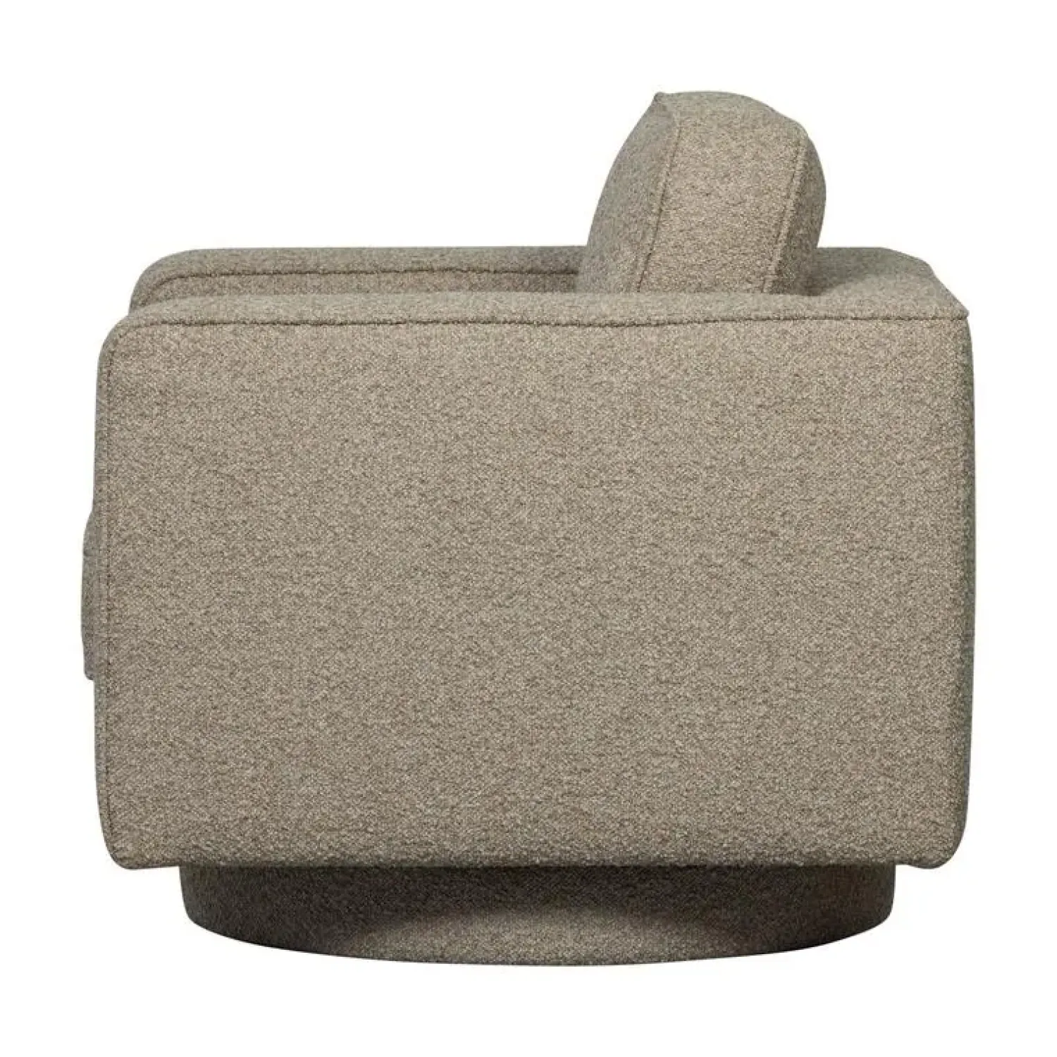 vtwonen Fauteuils|Lazy Draaifauteuil bouclé zand