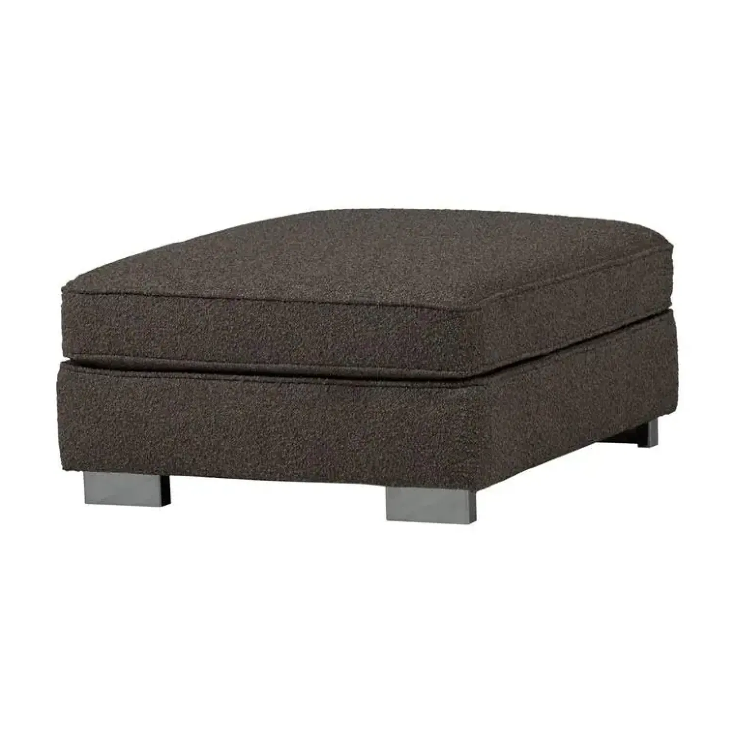 vtwonen Hockers|Lazy Hocker bouclé antraciet