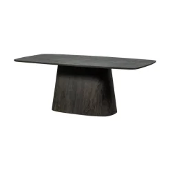 WOOOD Eettafels|Leah Eettafel MDF donkerbruin 200cm