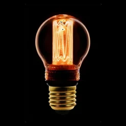 Trading Lighting Led Verlichting En Led Lampen|Led lamp Kooldraad Kogel 4,5cm E27 Amber
