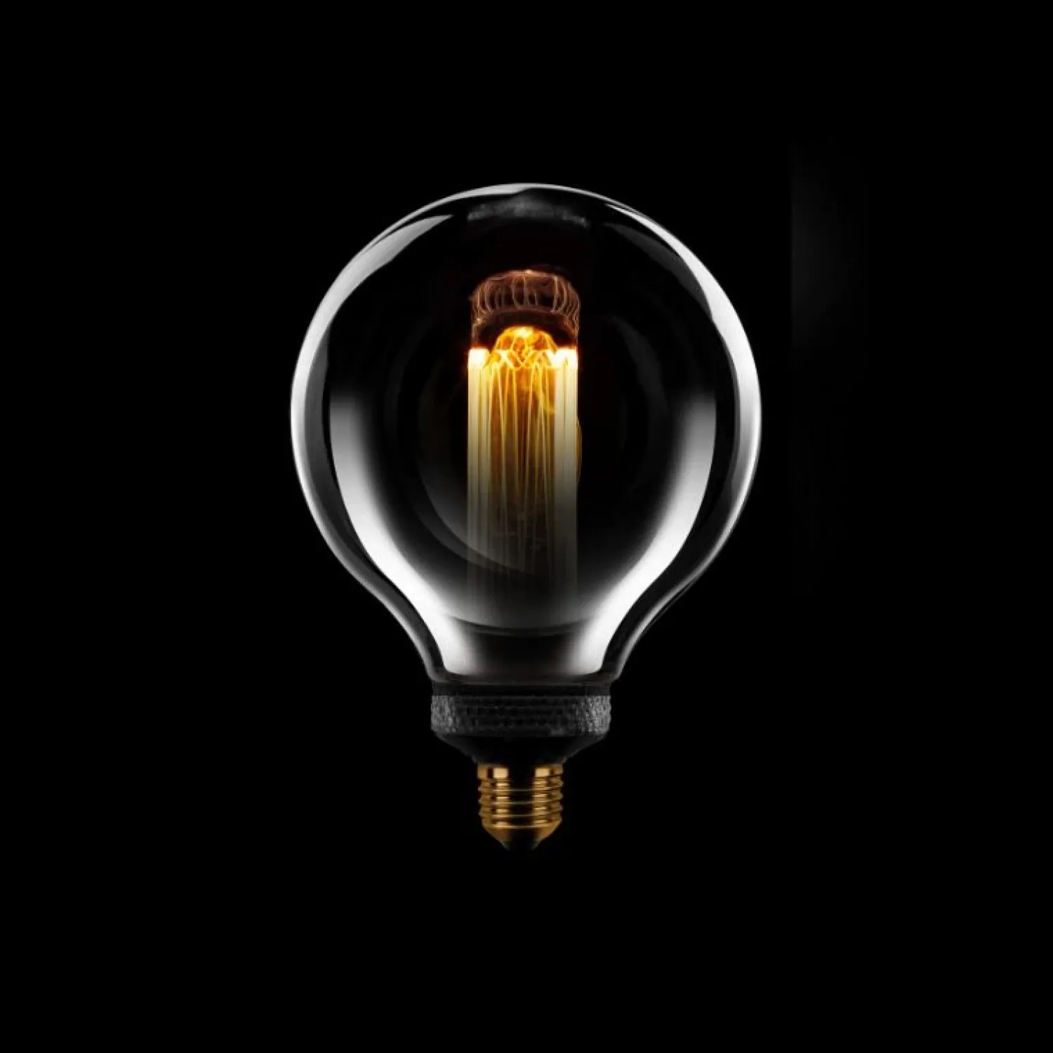 Trading Lighting Led Verlichting En Led Lampen|Led lamp Kooldraad Rond 12,5cm E27 Half Smoke 3 standen