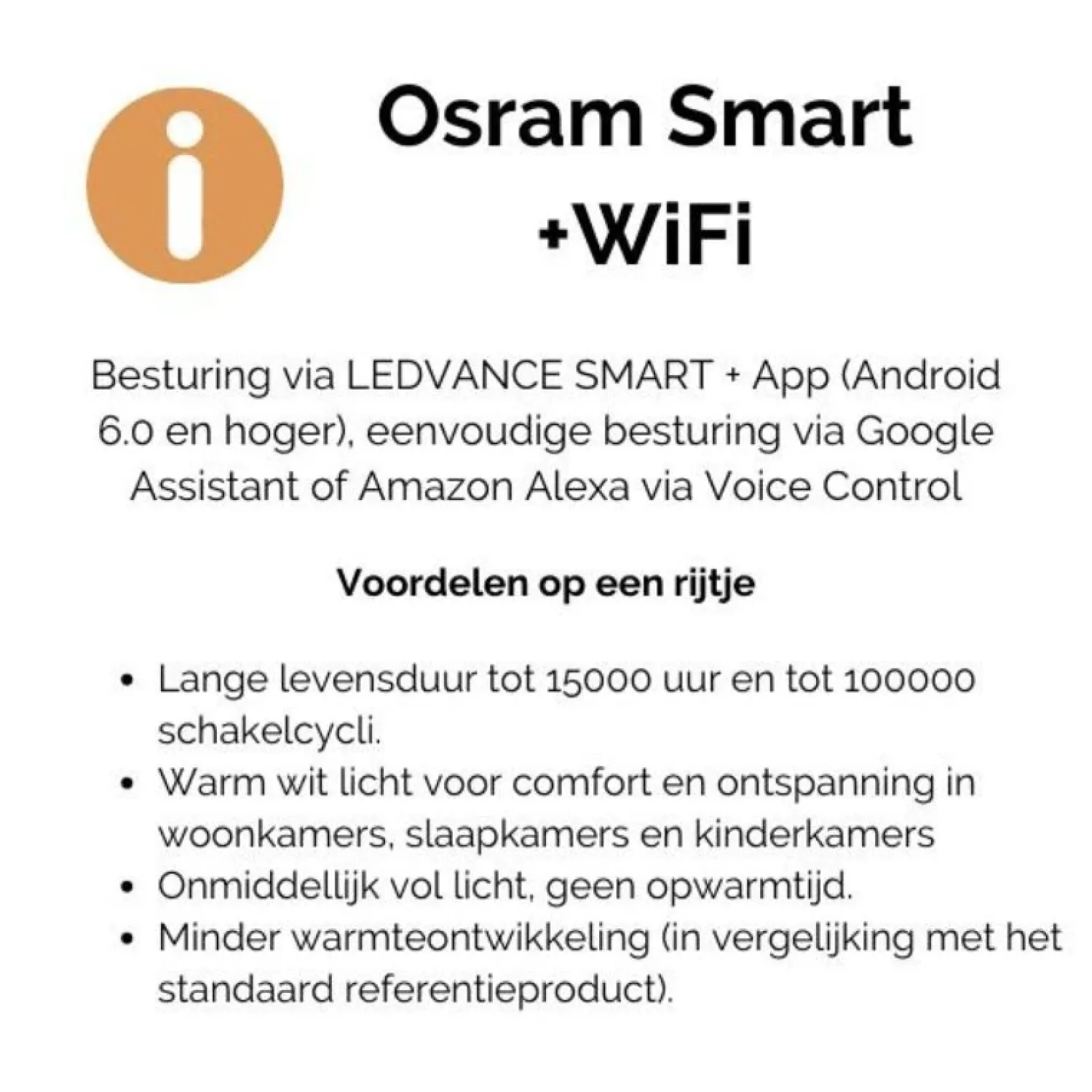 Trading Lighting Led Verlichting En Led Lampen|Led lamp 3 Pack Standaard Osram Smart+WiFi A100 2700K
