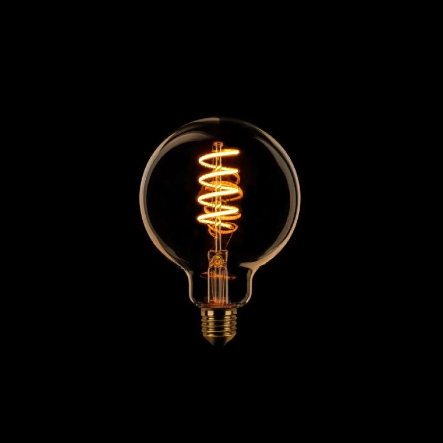 Trading Lighting Led Verlichting En Led Lampen|Led lamp Spiraal Dimtone 3 standen rond E27 9,5cm Gold