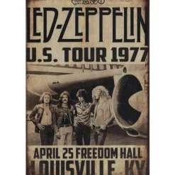 Cavetown Metalen Borden|Led Zeppelin US 1977 - metalen bord