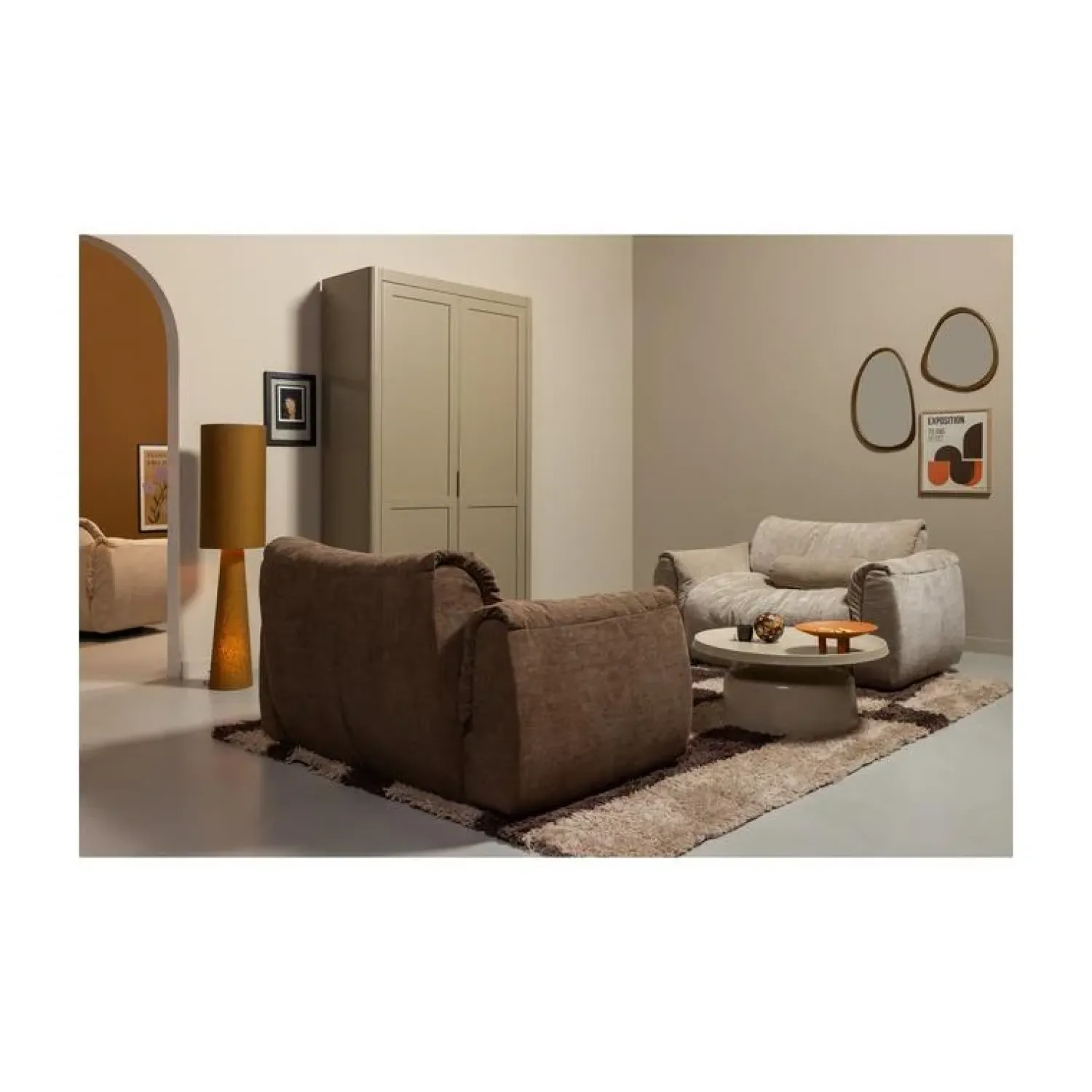 WOOOD Spiegels|Leif Spiegel hout naturel 64x38cm