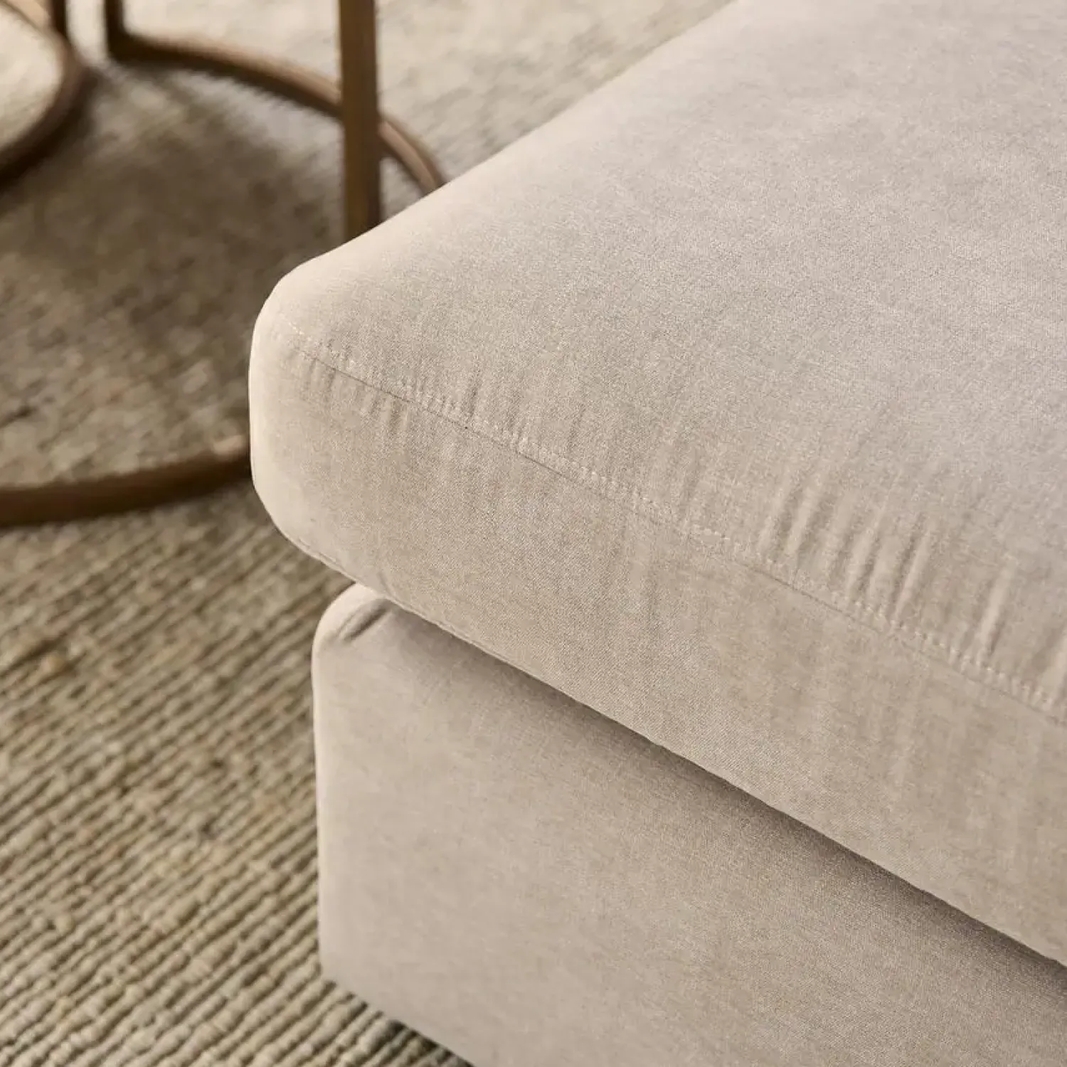 Furndea Hoekbanken|Lena Bank 2,5 zits Links + Ottomane rechts Beige