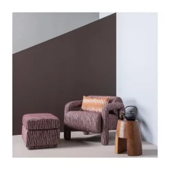 WOOOD Fauteuils|Lenny Fauteuil Dessin Bordeauxrood