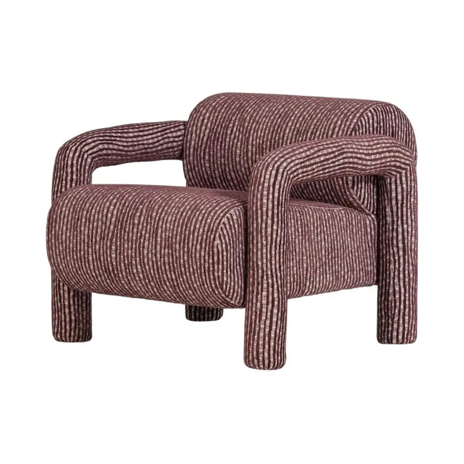 WOOOD Fauteuils|Lenny Fauteuil Dessin Bordeauxrood