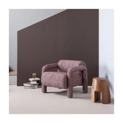 WOOOD Fauteuils|Lenny Fauteuil Dessin Bordeauxrood