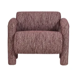WOOOD Fauteuils|Lenny Fauteuil Dessin Bordeauxrood