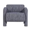 WOOOD Fauteuils|Lenny Fauteuil Dessin Grijsblauw