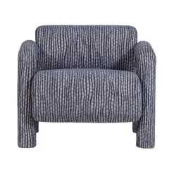 WOOOD Fauteuils|Lenny Fauteuil Dessin Grijsblauw