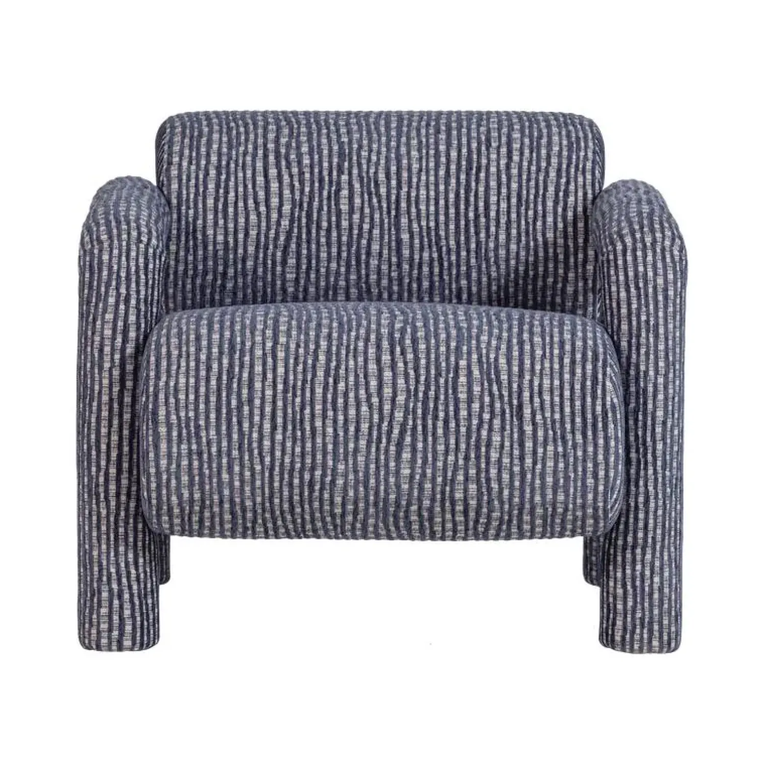 WOOOD Fauteuils|Lenny Fauteuil Dessin Grijsblauw