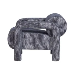 WOOOD Fauteuils|Lenny Fauteuil Dessin Grijsblauw