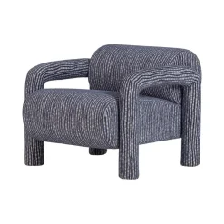 WOOOD Fauteuils|Lenny Fauteuil Dessin Grijsblauw