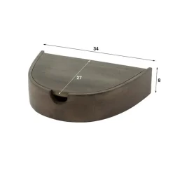 Kalfort Nachtkastjes|Industriele Kasten|Leonardo Zwevend Set van 2 Nachtkastjes Acaciahout 34cm