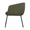 WOOOD Eetkamerstoelen|Leon Eetkamerstoel bouclé groen