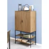 Nordhavn Wandkasten|Industriele Kasten|Lexora Wandkast Eiken lichtbruin 80cm