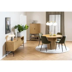 Nordhavn Wandkasten|Industriele Kasten|Lexora Wandkast Eiken lichtbruin 80cm