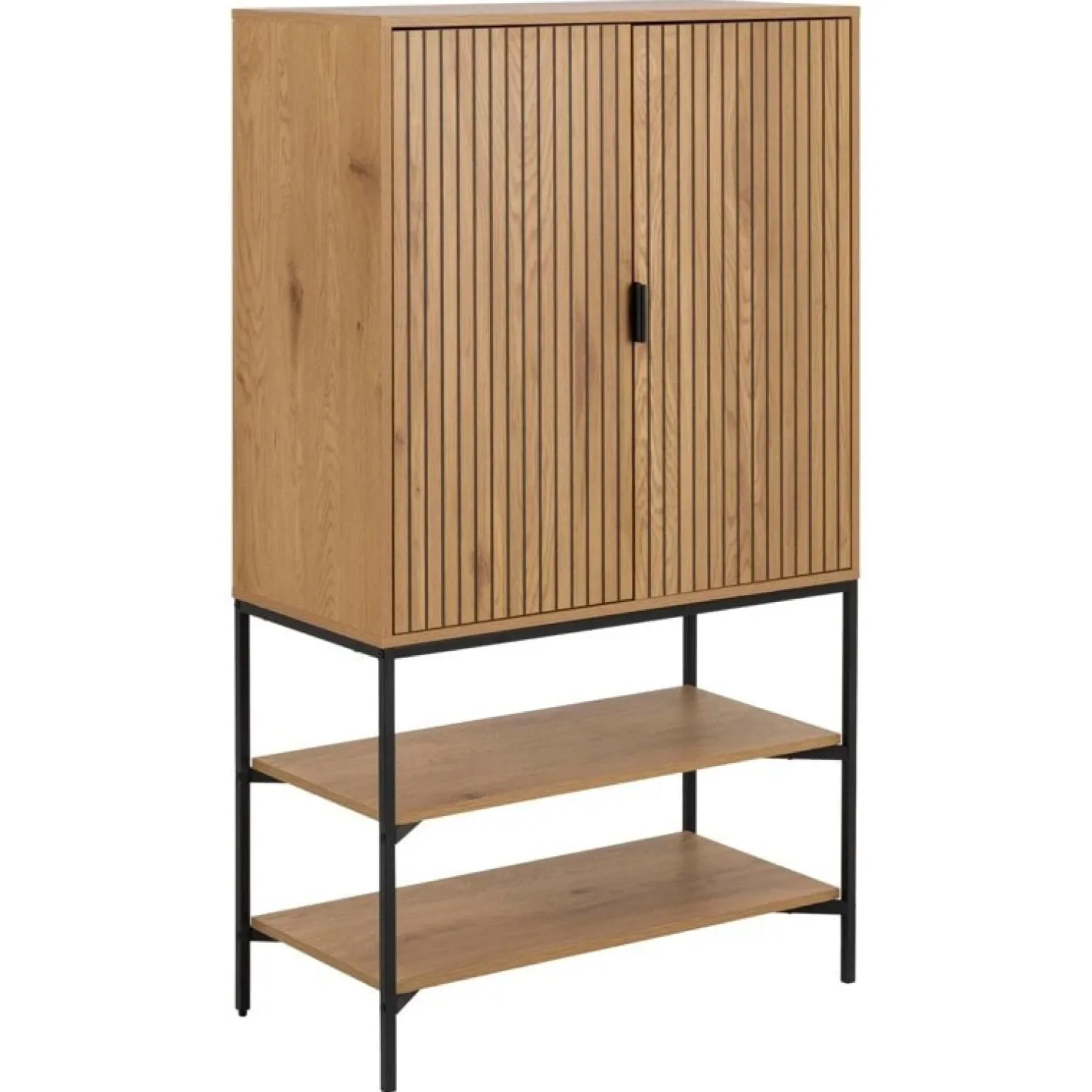 Nordhavn Wandkasten|Industriele Kasten|Lexora Wandkast Eiken lichtbruin 80cm