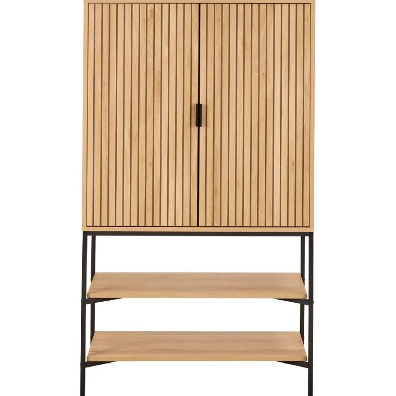 Nordhavn Wandkasten|Industriele Kasten|Lexora Wandkast licht Eiken 80cm