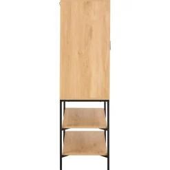 Nordhavn Wandkasten|Industriele Kasten|Lexora Wandkast licht Eiken 80cm