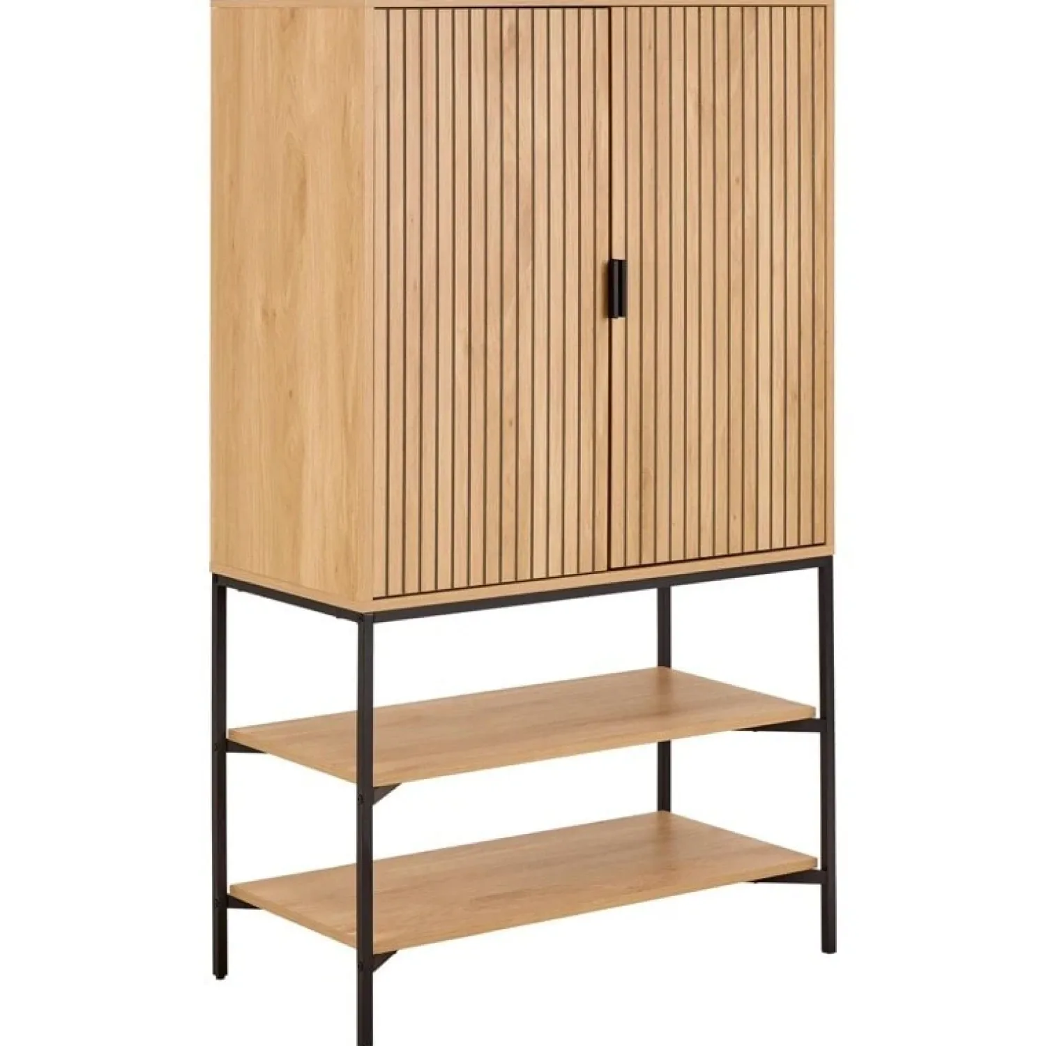 Nordhavn Wandkasten|Industriele Kasten|Lexora Wandkast licht Eiken 80cm
