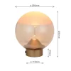 Trading Lighting Tafellampen|Liam 1-lichts Tafellamp Amber glas