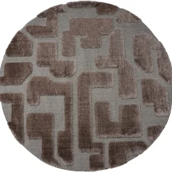 Decor 88 Vloerkleden|Liana vloerkleed Bruin Rond 160x160cm