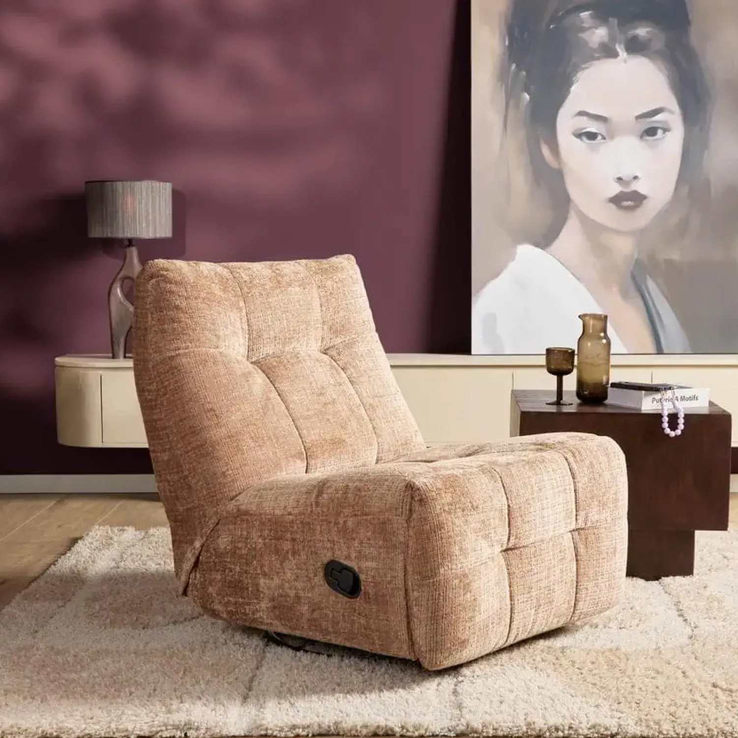Furndea Fauteuils|Lieke Relaxfauteuil Cinnamon