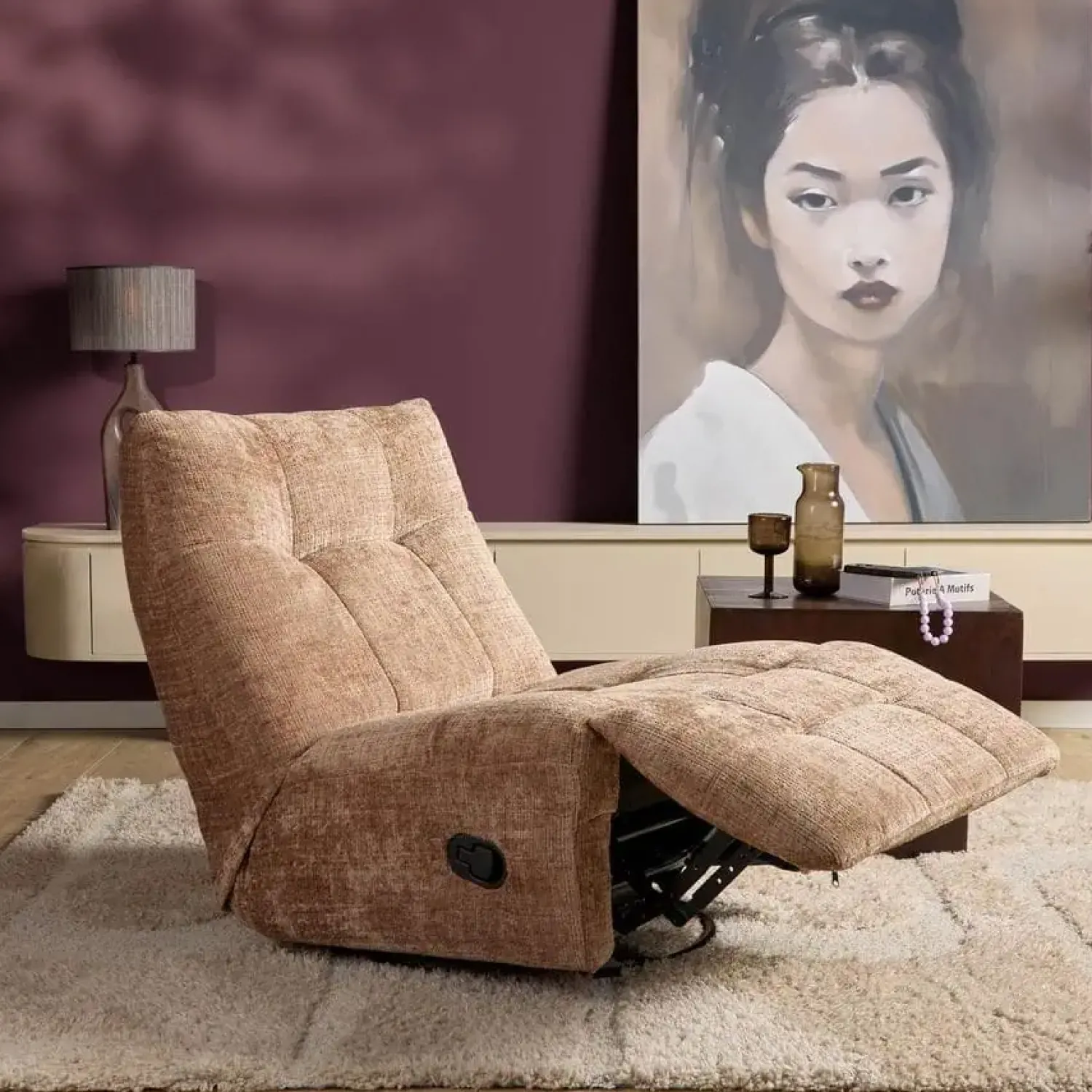 Furndea Fauteuils|Lieke Relaxfauteuil Cinnamon