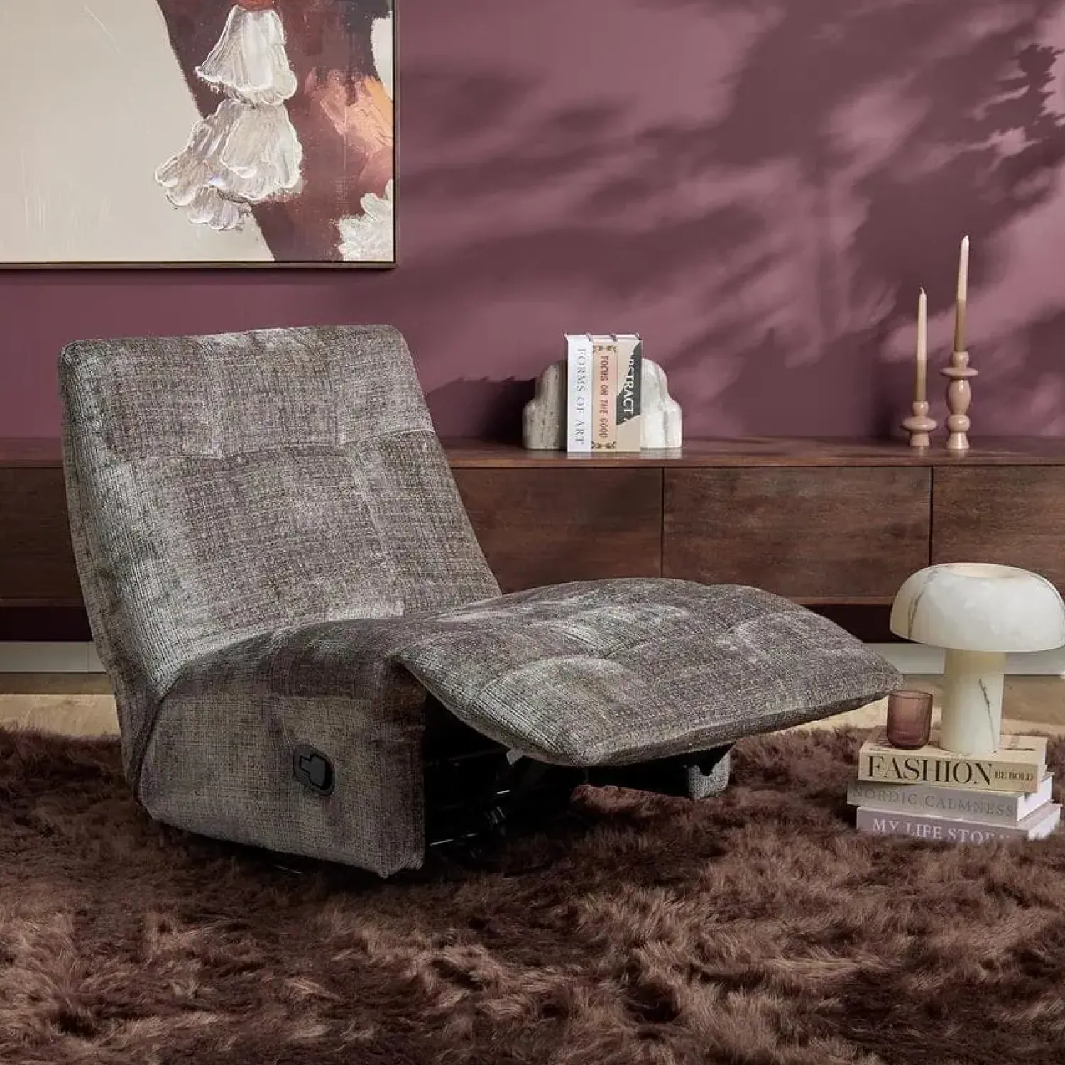 Furndea Fauteuils|Lieke Relaxfauteuil Donkergrijs