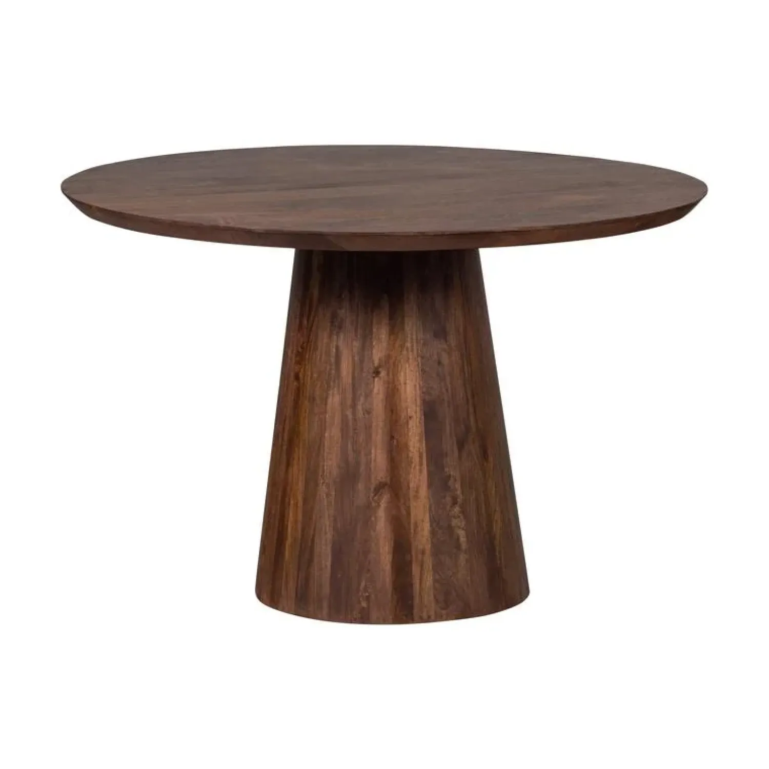WOOOD Eettafels|Limit Ronde eettafel mangohout walnoot 130cm