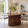 Vane Living Eettafels|Linea Eettafel bruin Deens Ovaal 200cm