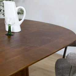 Vane Living Eettafels|Lin Eettafel espresso Deens Ovaal 200cm