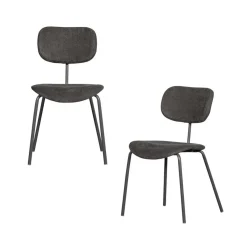 WOOOD Eetkamerstoelen|Link Eetkamerstoel bruin/grijs
