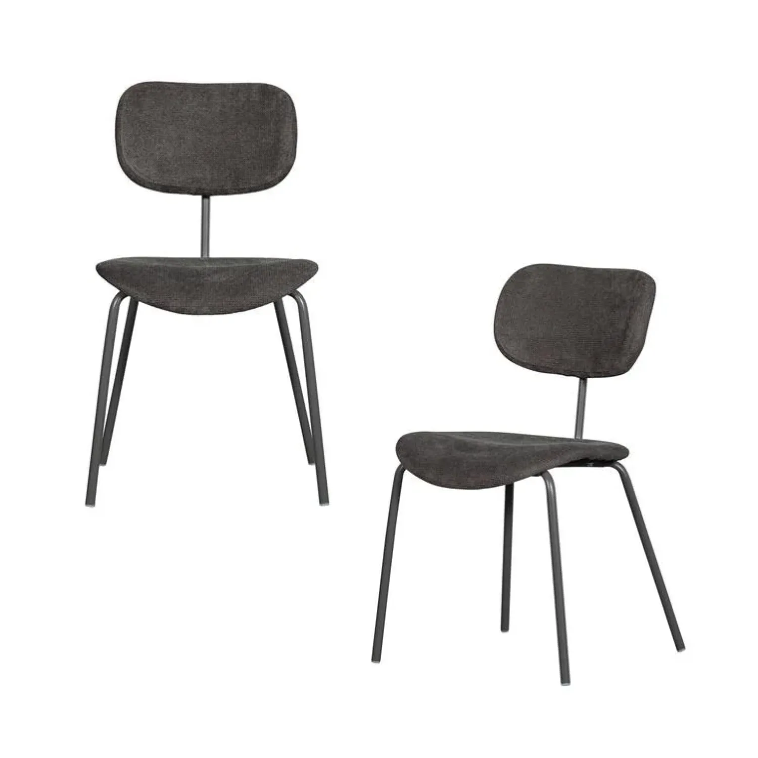 WOOOD Eetkamerstoelen|Link Eetkamerstoel bruin/grijs
