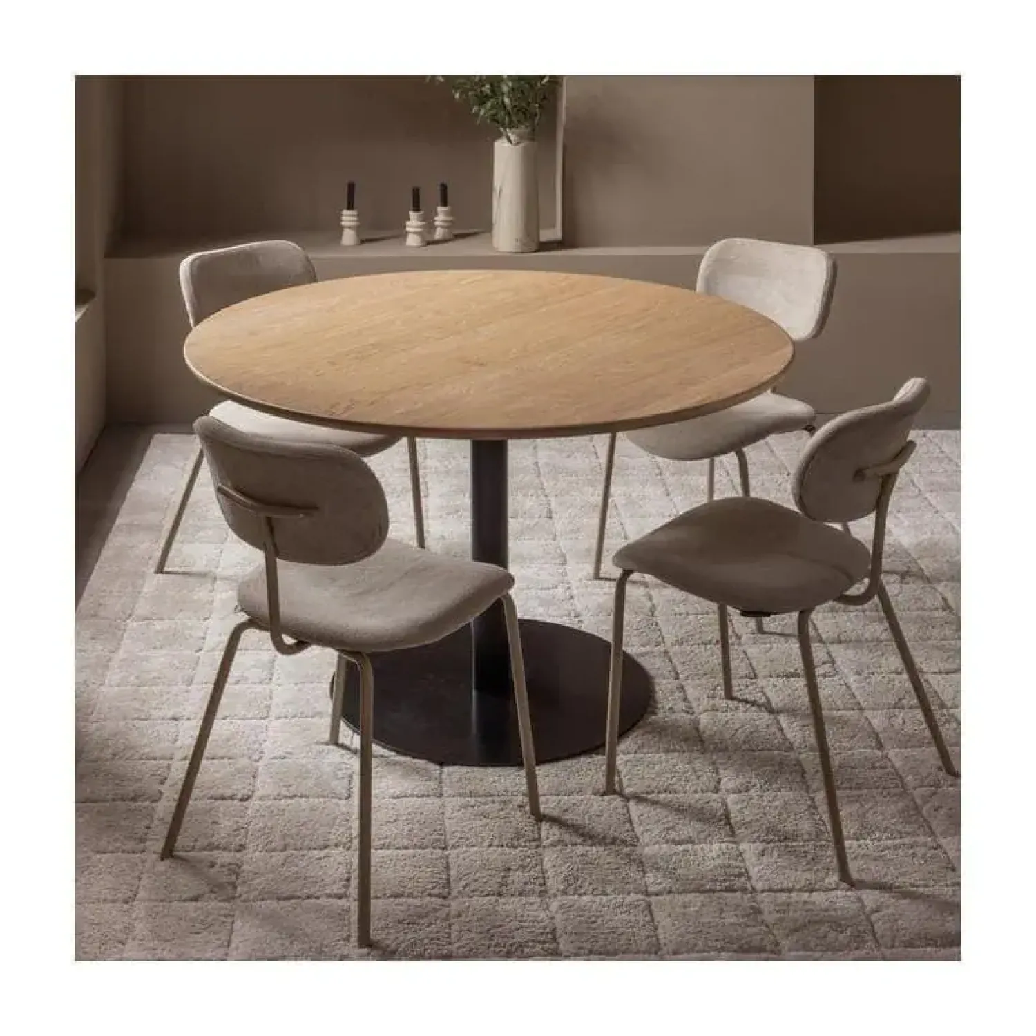 WOOOD Eetkamerstoelen|Link Eetkamerstoel zand