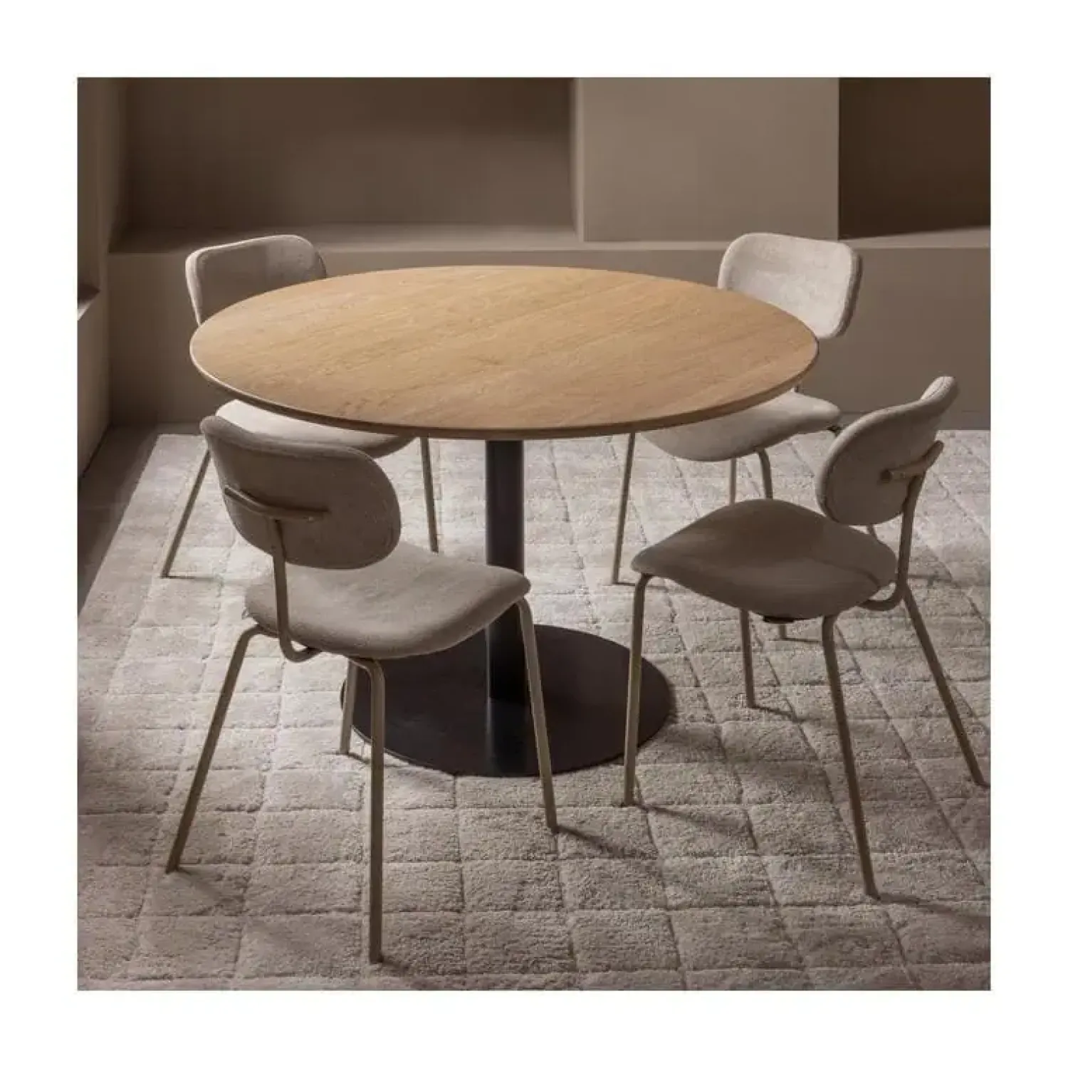 WOOOD Eetkamerstoelen|Link Eetkamerstoel zand