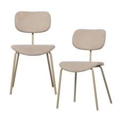 WOOOD Eetkamerstoelen|Link Eetkamerstoel zand
