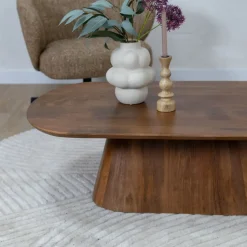 Vane Living Salontafels|Lin Salontafel espresso Deens Ovaal 120cm