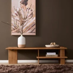Furndea Industriele Kasten|Tv Meubels|Liora Tv meubel naturel Mangohout 160 cm