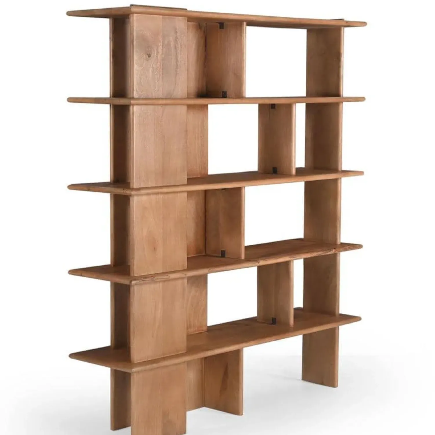 Furndea Wandkasten|Vakkenkasten|Liora Wandkast naturel Mangohout 150 cm