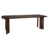 PTMD Eettafels|Lior Eettafel Bruin Goudpoot 200cm